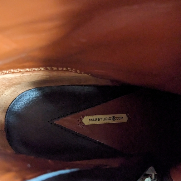 Max Studio Suede Leather Boots - Picture 8 of 9